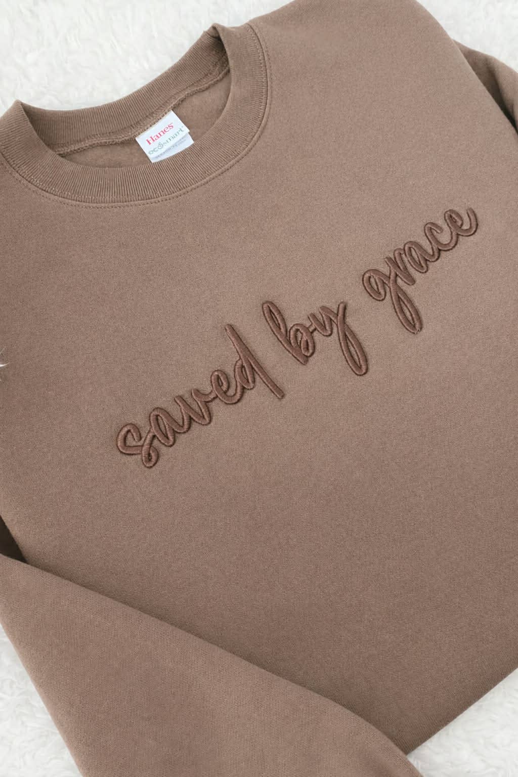 Saved By Grace Embroidered Sweatshirt