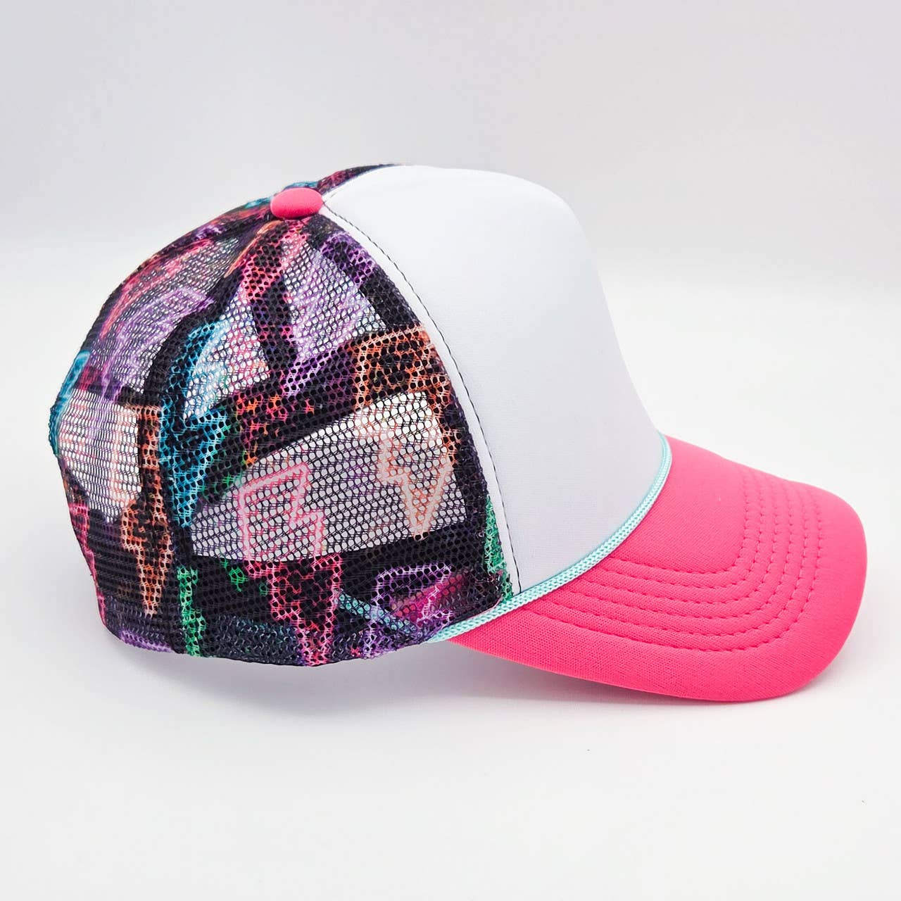 Neon Lightning Bolts Foam Trucker Hat