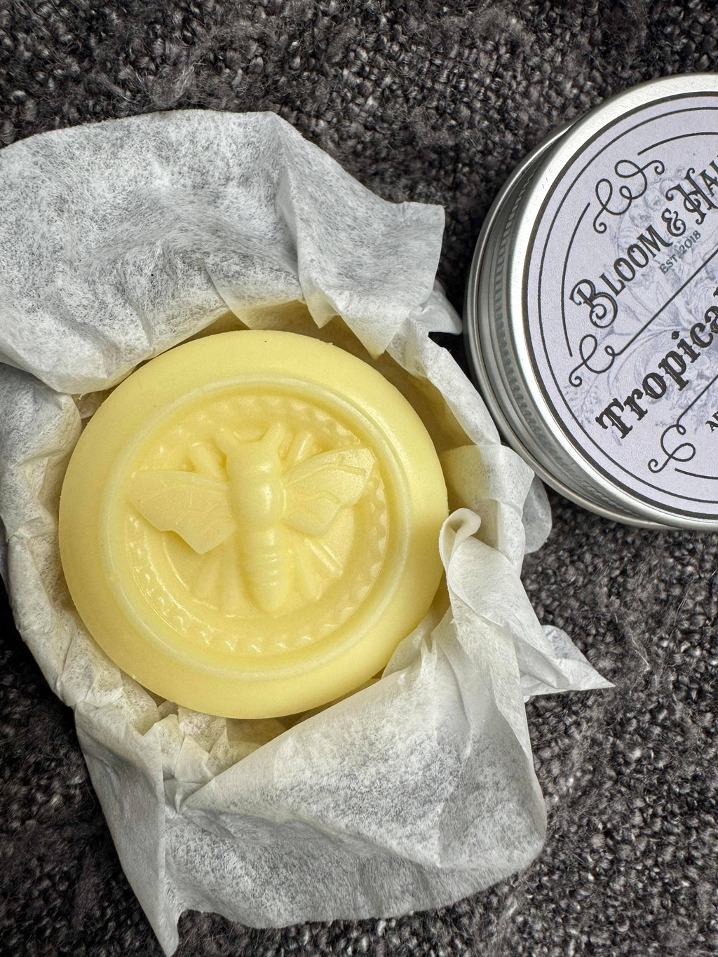 Solid Beeswax Lotion Bar – Eco-Friendly - Includes Tin: Oatmeal and Honey