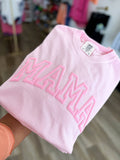 Mama Monochromatic Tee - Pink: L