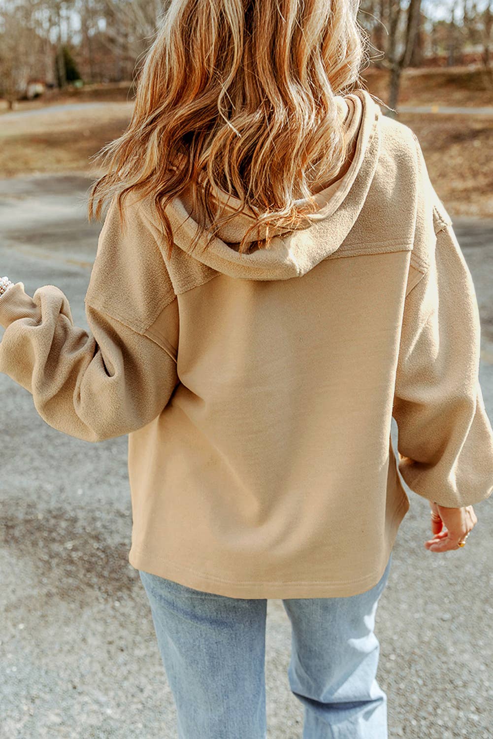Pocket Drawstring Hood Zip Up Jacket - 6 Colors