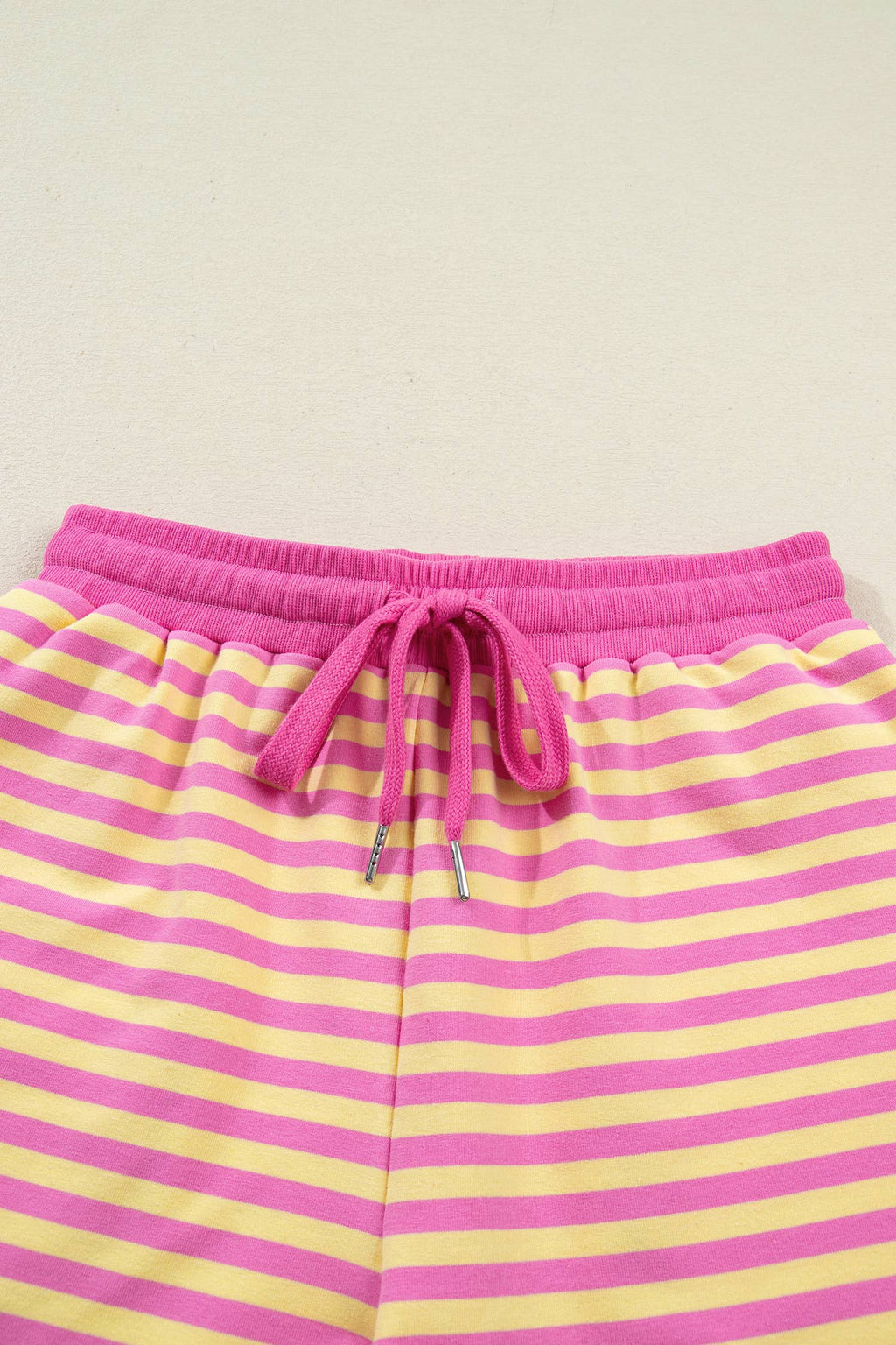 LDC Stripe Drop Shoulder Boxy Casual Terry Short Set