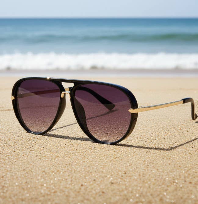 OVERSIZED RETRO FRAME SUNGLASSES