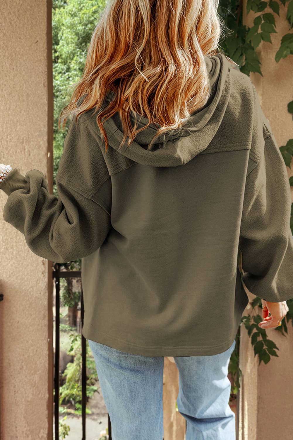Pocket Drawstring Hood Zip Up Jacket - 6 Colors