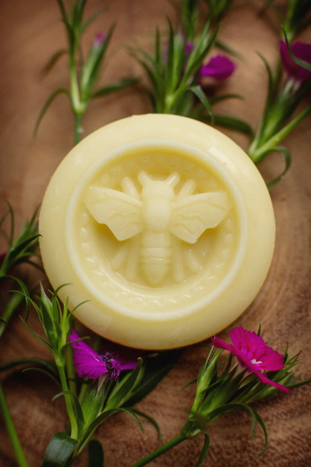 Solid Beeswax Lotion Bar – Eco-Friendly - Includes Tin: Honeysuckle