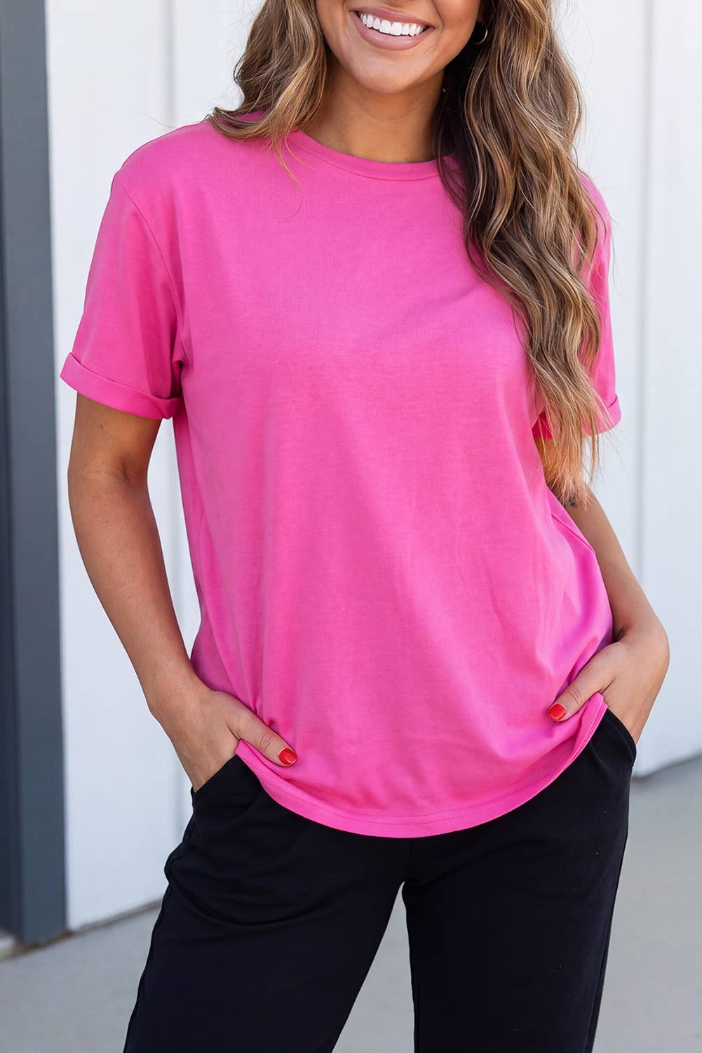 LAS Casual Plain Simple Tee (S-3XL): Light Blue / 3XL