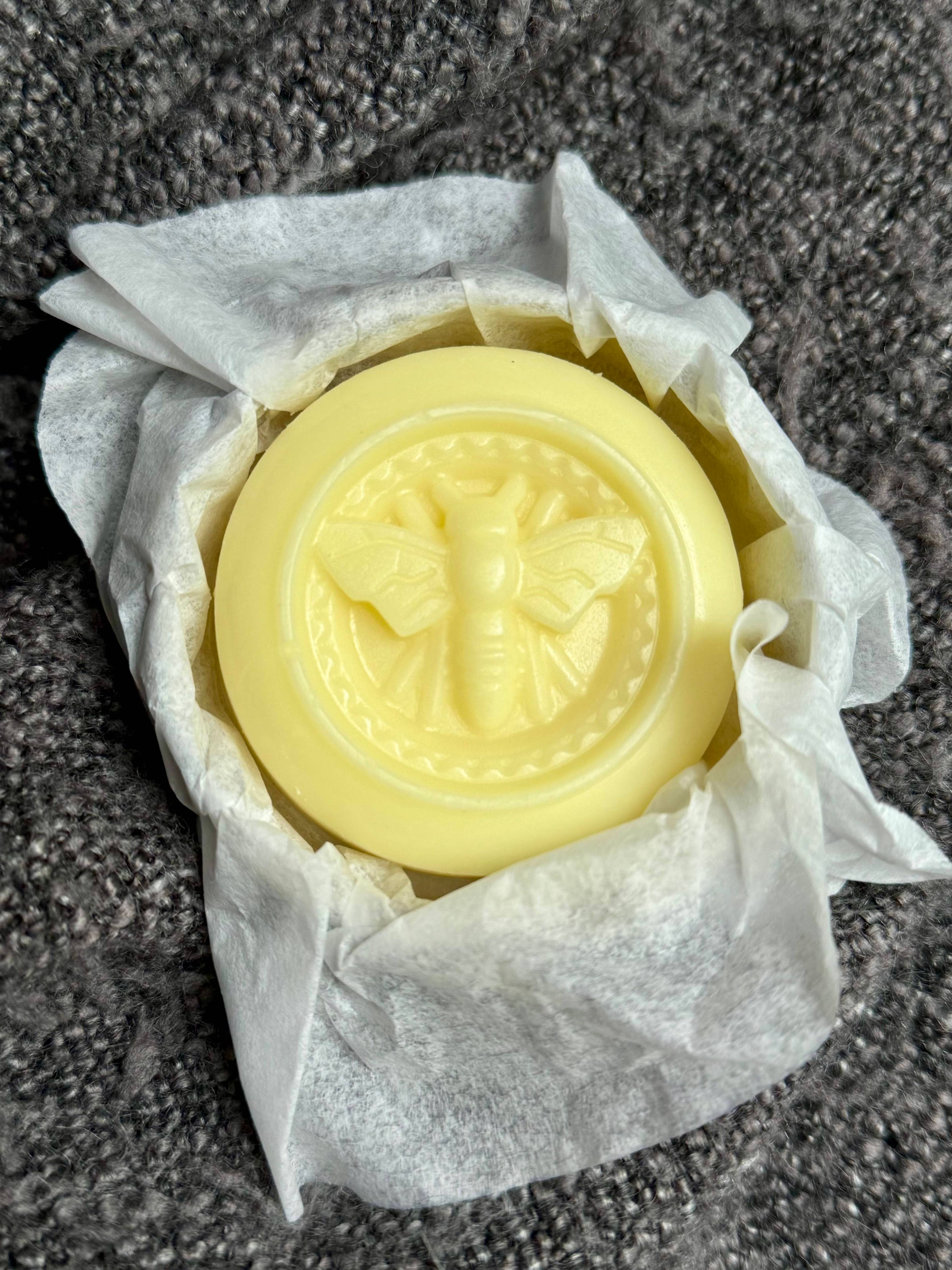 Solid Beeswax Lotion Bar – Eco-Friendly - Includes Tin: Honeysuckle