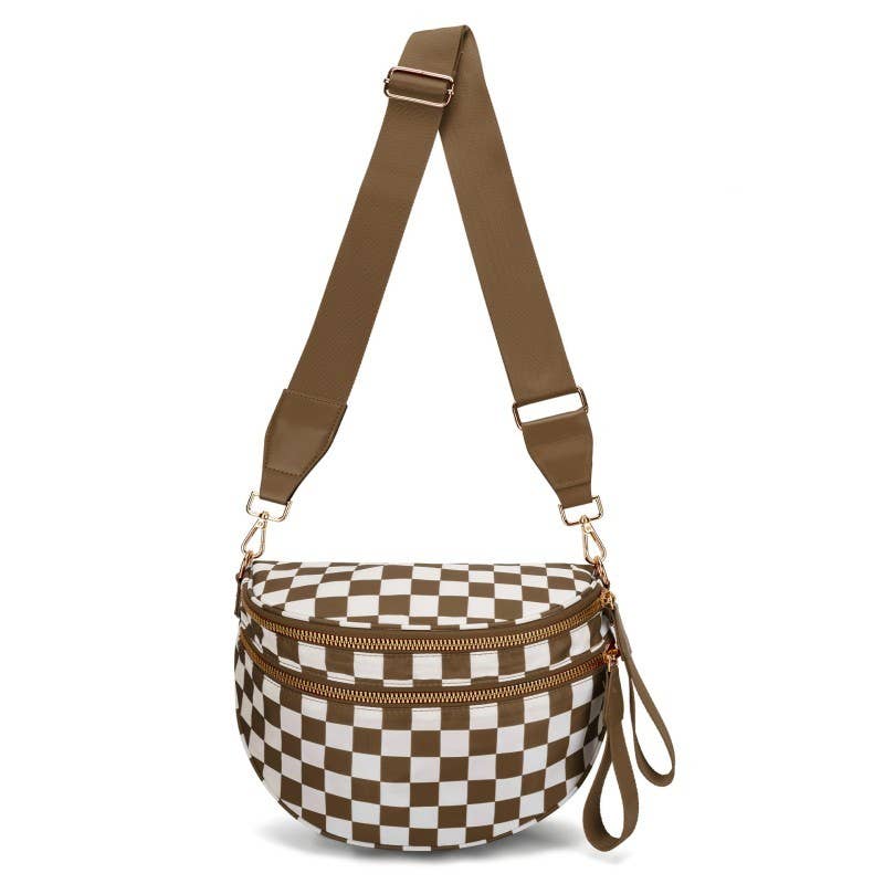 CROSSBODY ZIPPER REMOVAL STRAP SLING BUM BAG