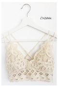 Crochet lace bralette