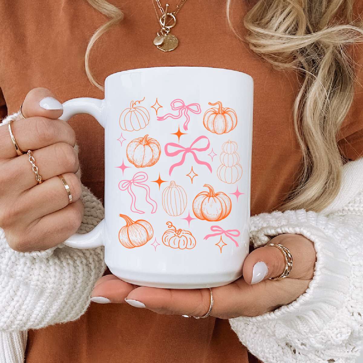 Pumpkin decor, fall decor, fall mug, pumpkin coffee mug