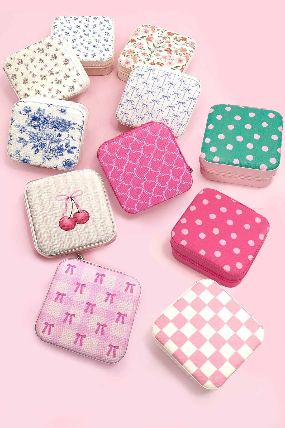 DESIGNED JEWELRY ORGANIZER TRAVEL BOX CASE