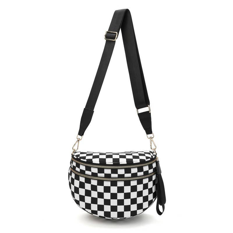 CROSSBODY ZIPPER REMOVAL STRAP SLING BUM BAG