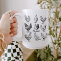 Chickens mug, Chicken lover, Homestead mug, coffee mug, mug