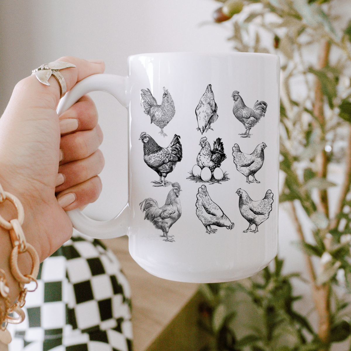 Chickens mug, Chicken lover, Homestead mug, coffee mug, mug