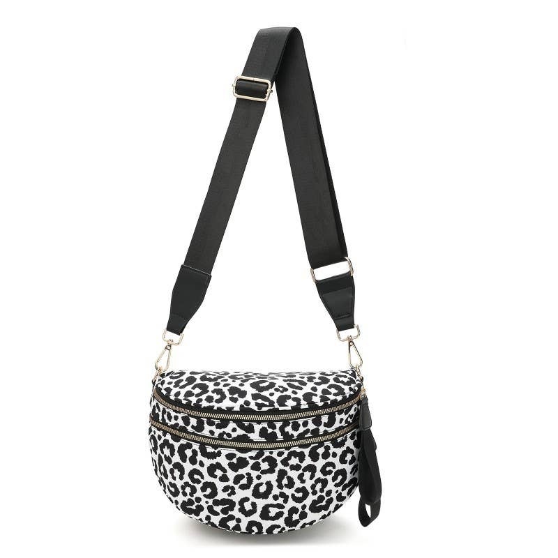 CROSSBODY ZIPPER REMOVAL STRAP SLING BUM BAG