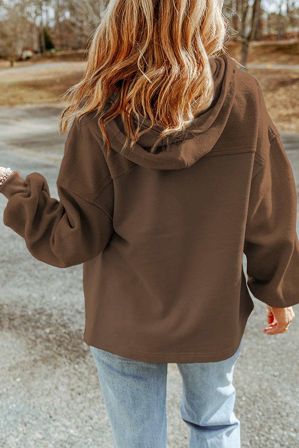 Pocket Drawstring Hood Zip Up Jacket - 6 Colors